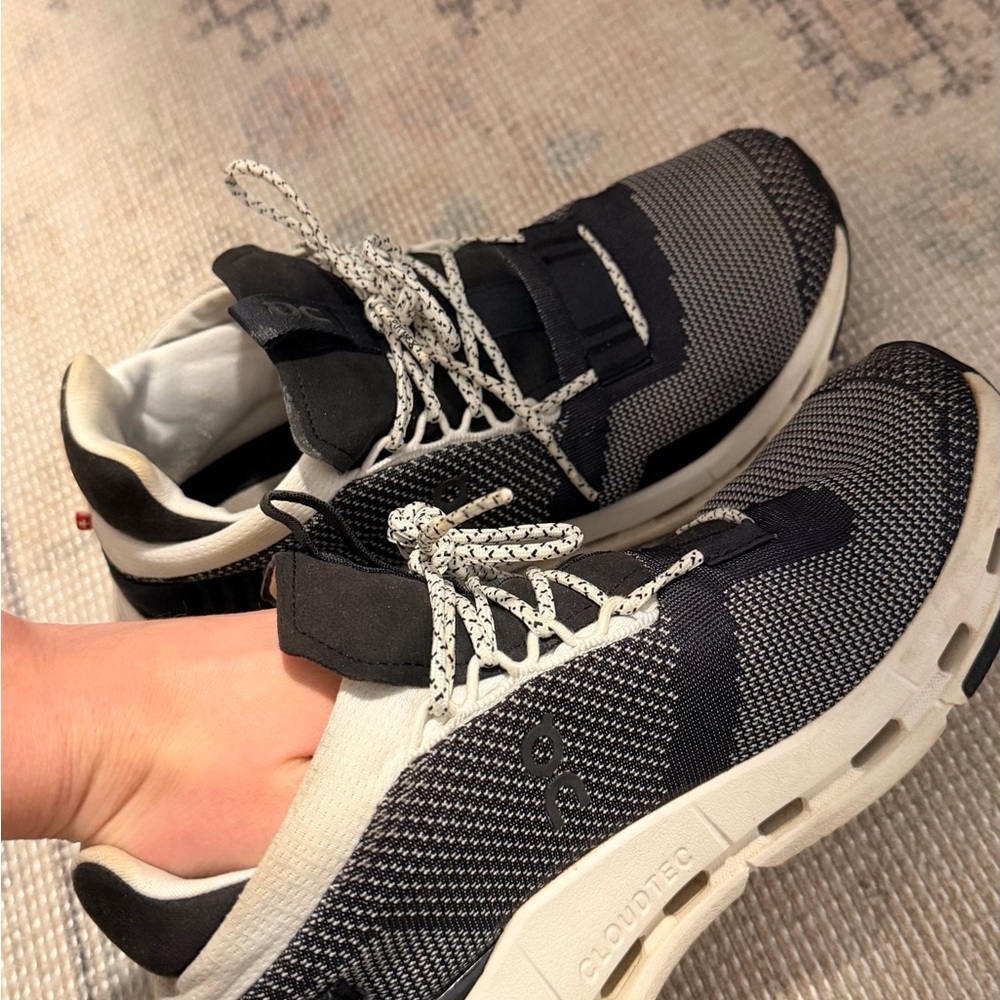 On Running Women's Sneakers in Black and Cream